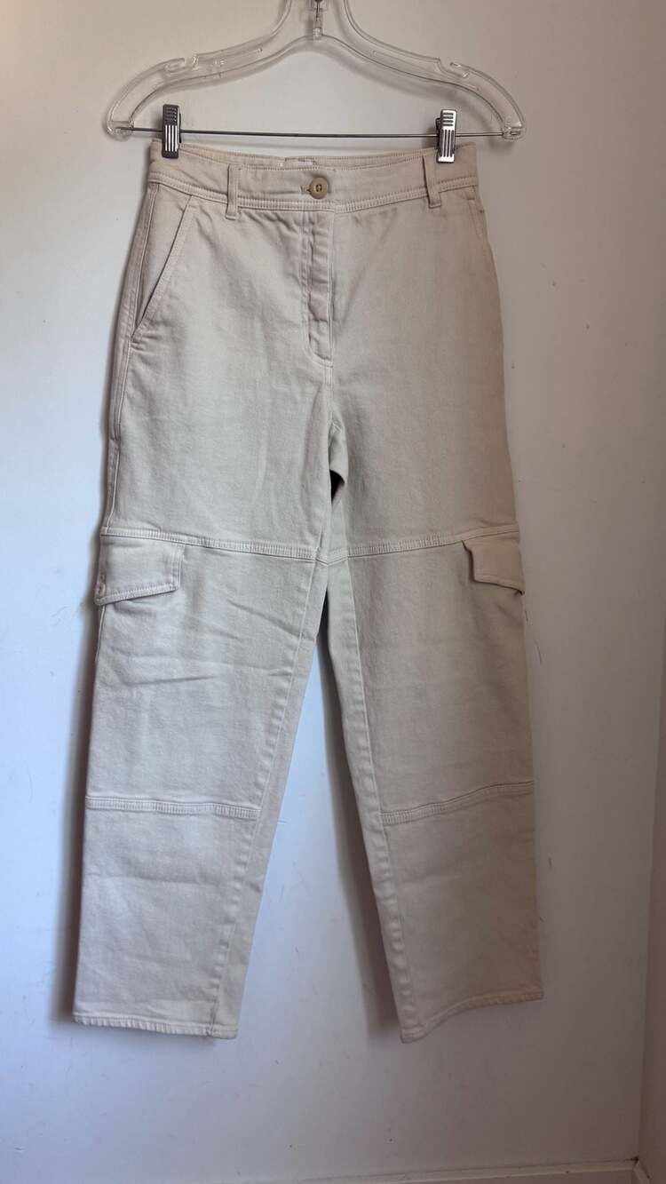 Wilfred Free Aritzia Modern Cargo Twill Straight Leg Pants